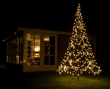 Un árbol de Navidad con leds integrados