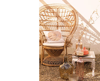 Muebles de exterior con un toque hippy chic