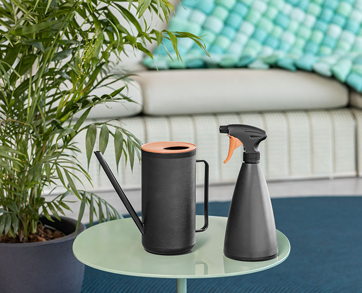 Utensilios de jardinería de plástico 100% reciclado 