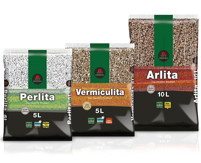 Perlita, vermiculita y arlita para optimizar los sustratos