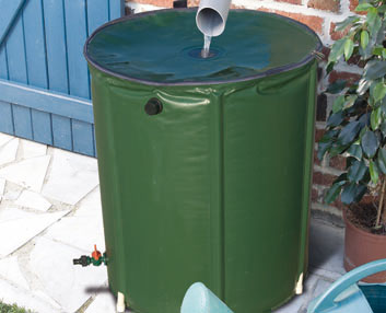 Para recoger agua de lluvia