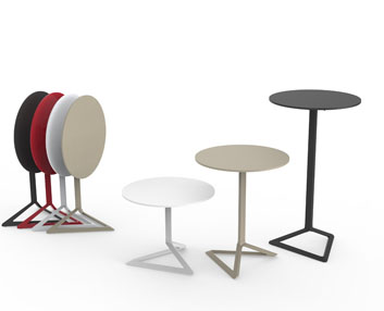 Una mesita de diseño para exterior o interior 