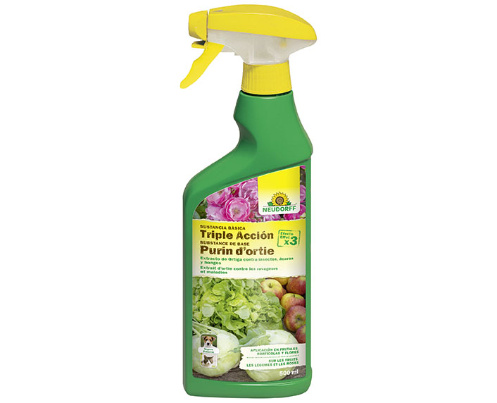 Purín de ortiga para controlar insectos, ácaros y hongos 