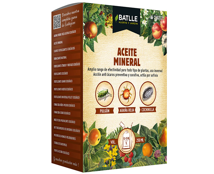 Aceite mineral para combatir las plagas en hibernación 