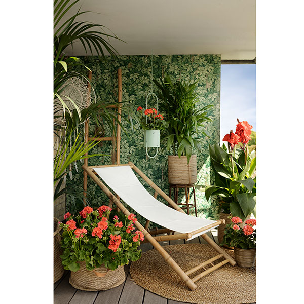 Un ambiente de jardín